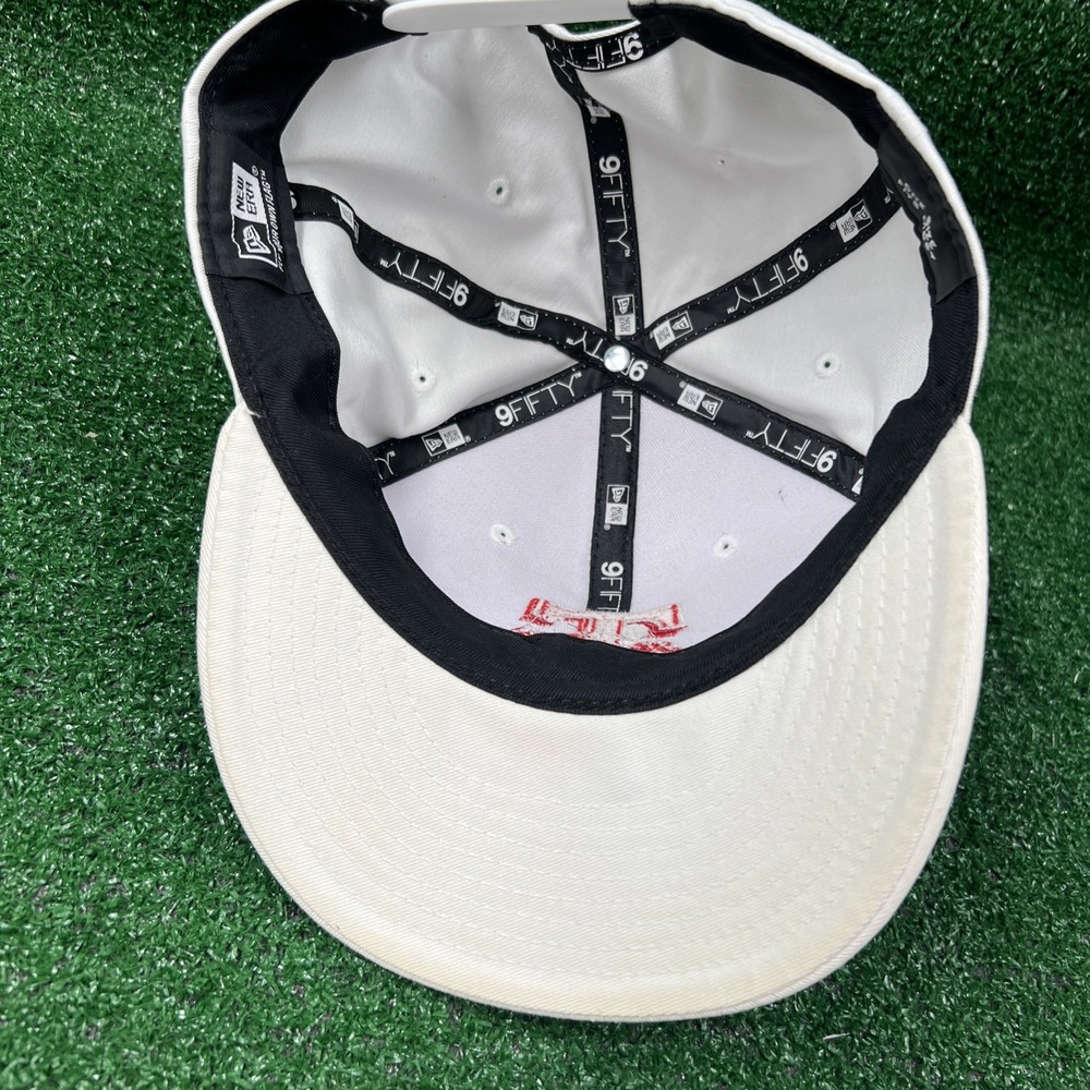 New Era Texas Raiders White Baseball Hat Red Embroidered Logo Adjustable 2012 - Picture 7 of 10